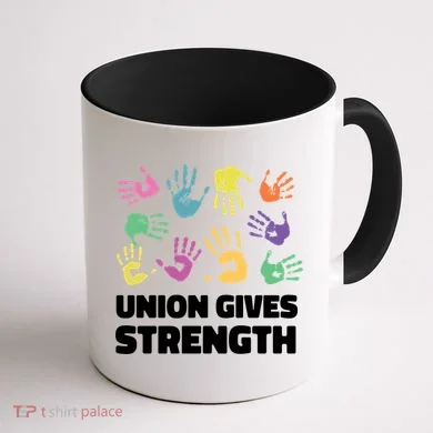 Union Gives Strength Coffee Mug back