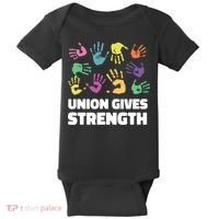 Union Gives Strength Baby Bodysuit thumb 0