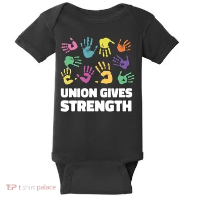 Union Gives Strength Baby Bodysuit