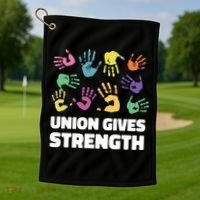 Union Gives Strength Golf Towel thumb 1