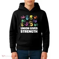 Union Gives Strength Kids Hoodie thumb 4