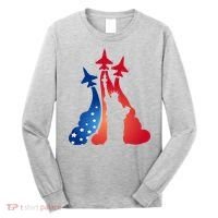 United States Air Force Jets Statue Of Liberty Long Sleeve Shirt thumb 0