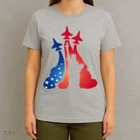 United States Air Force Jets Statue Of Liberty T-Shirt thumb 4