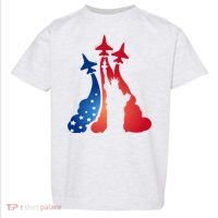 United States Air Force Jets Statue Of Liberty Toddler T-Shirt thumb 0