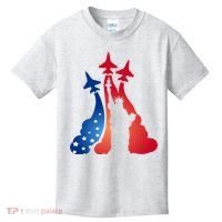 United States Air Force Jets Statue Of Liberty Kids T-Shirt thumb 0