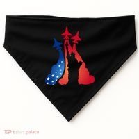 United States Air Force Jets Statue Of Liberty USA-Made Doggie Bandana thumb 0