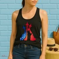 United States Air Force Jets Statue Of Liberty Women's Tank Top thumb 2