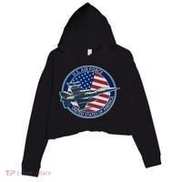 United States Air Force Logo Crop Fleece Hoodie thumb 0