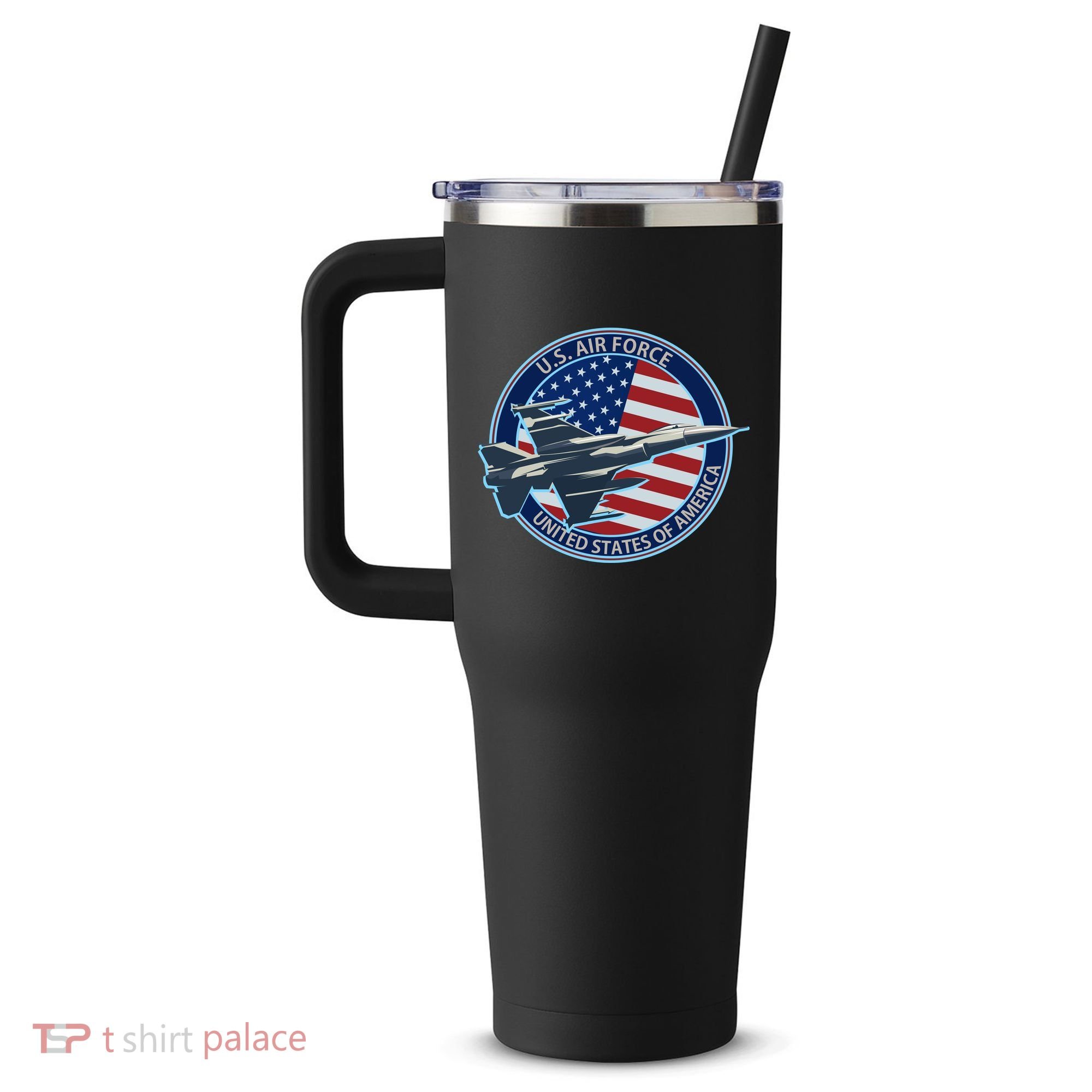 United States Air Force Logo 40oz Vacuum Insulated Stainless Steel Travel Tumbler
