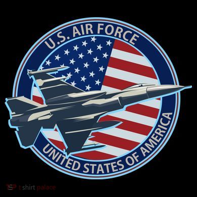 United States Air Force Logo Kids Colorblock Raglan Jersey