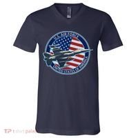 United States Air Force Logo V-Neck T-Shirt thumb 0