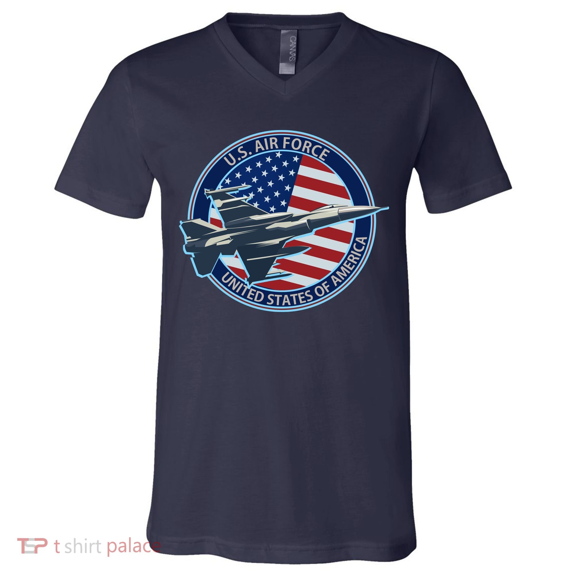 United States Air Force Logo V-Neck T-Shirt