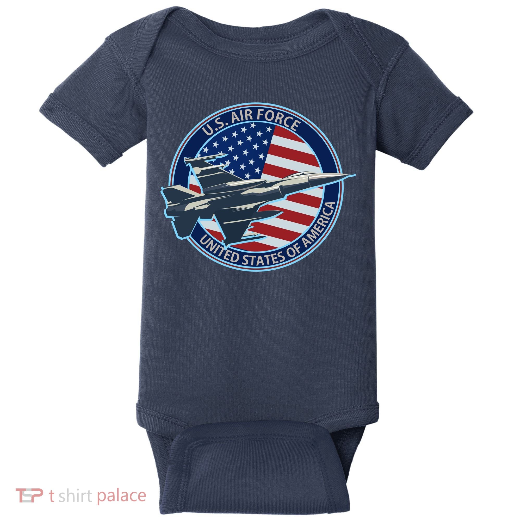 United States Air Force Logo Baby Bodysuit