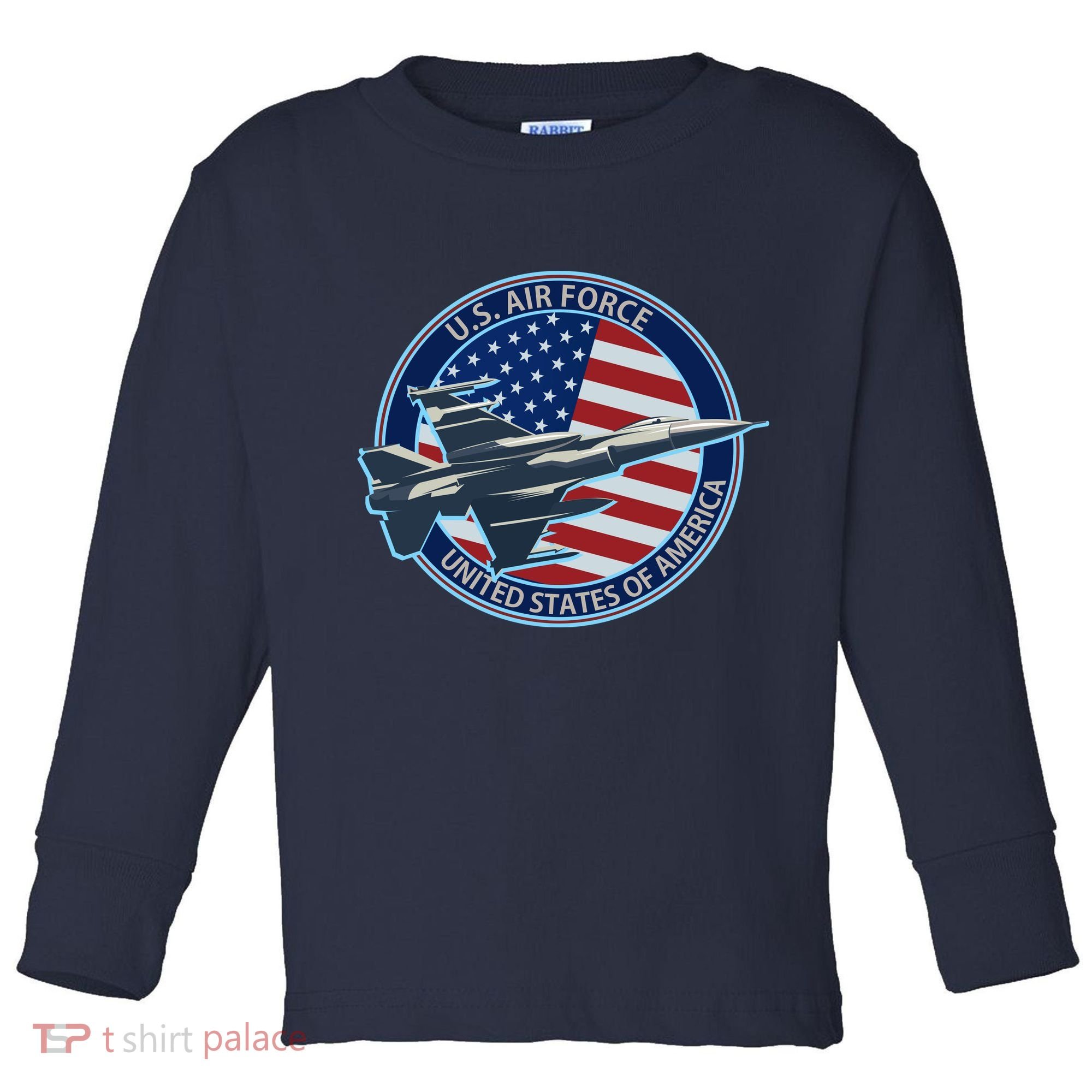 United States Air Force Logo Toddler Long Sleeve Shirt