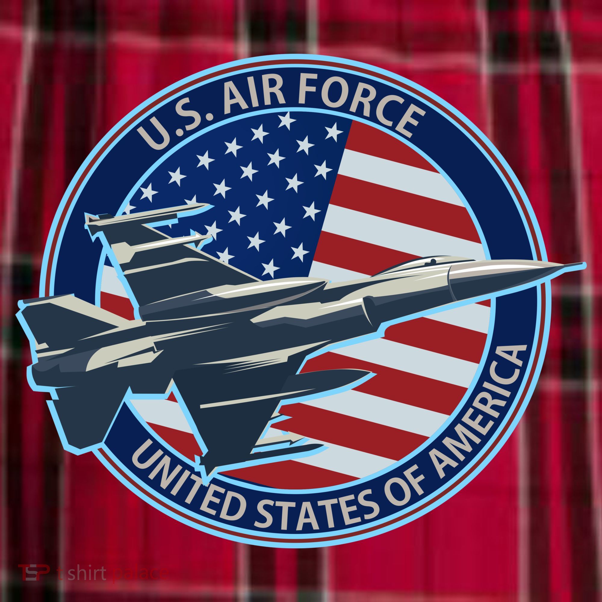 United States Air Force Logo Women's Flannel Plaid Pajama Pants