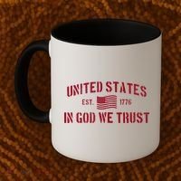 United States Est. 1776 In God We Trust Coffee Mug thumb 2