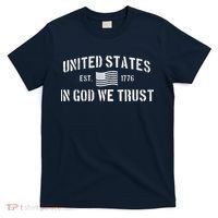 United States Est. 1776 In God We Trust T-Shirt thumb 0