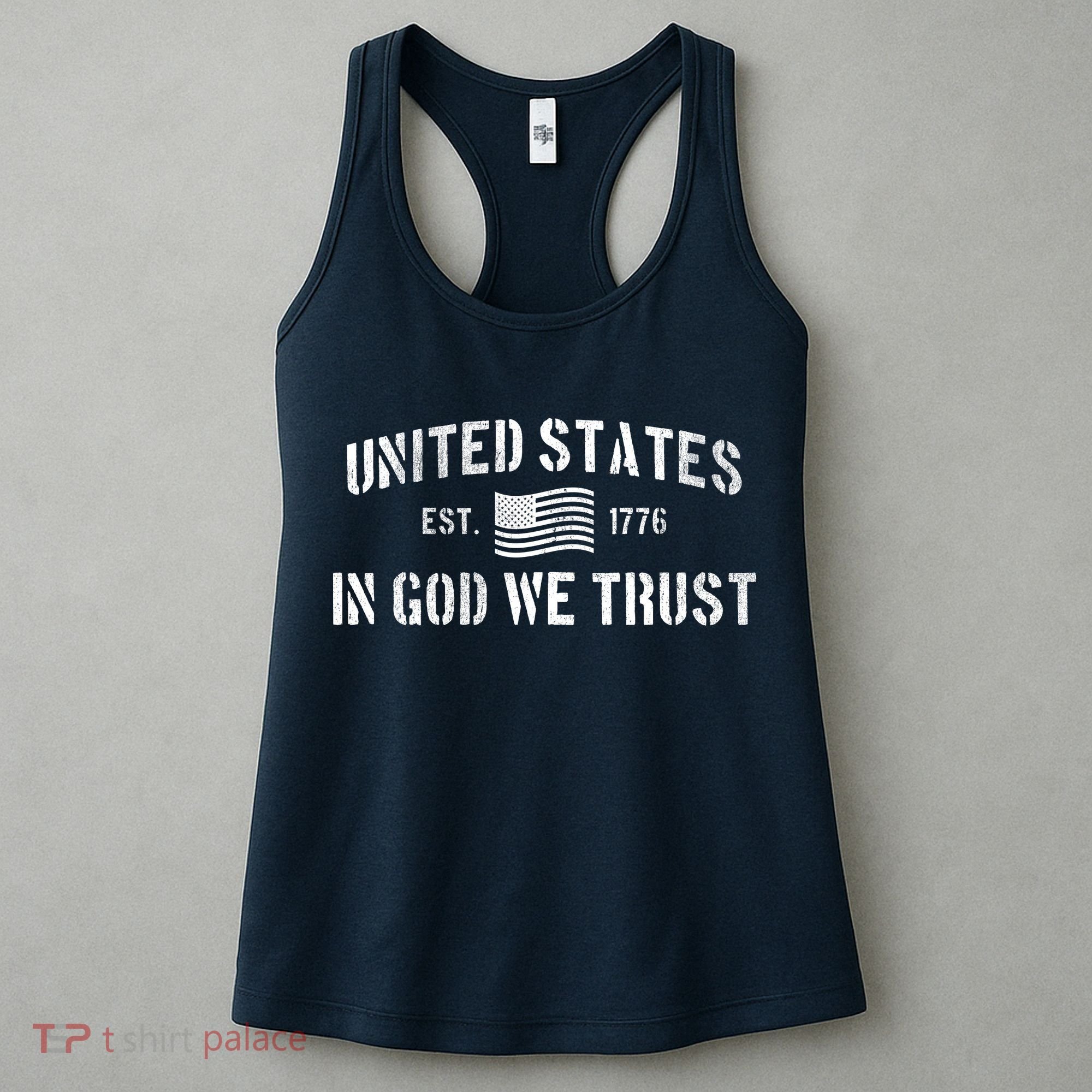 United States Est. 1776 In God We Trust Women's Tank Top