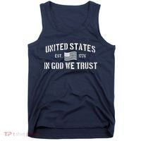 United States Est. 1776 In God We Trust Tank Top thumb 0