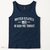 United States Est. 1776 In God We Trust Tank Top thumb 2