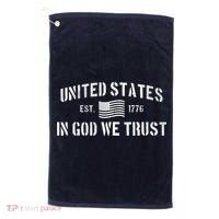United States Est. 1776 In God We Trust Golf Towel thumb 0