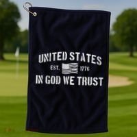 United States Est. 1776 In God We Trust Golf Towel thumb 1