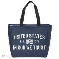 United States Est. 1776 In God We Trust Tote Bag thumb 0