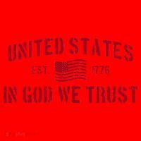 United States Est. 1776 In God We Trust Santa Hat thumb 1