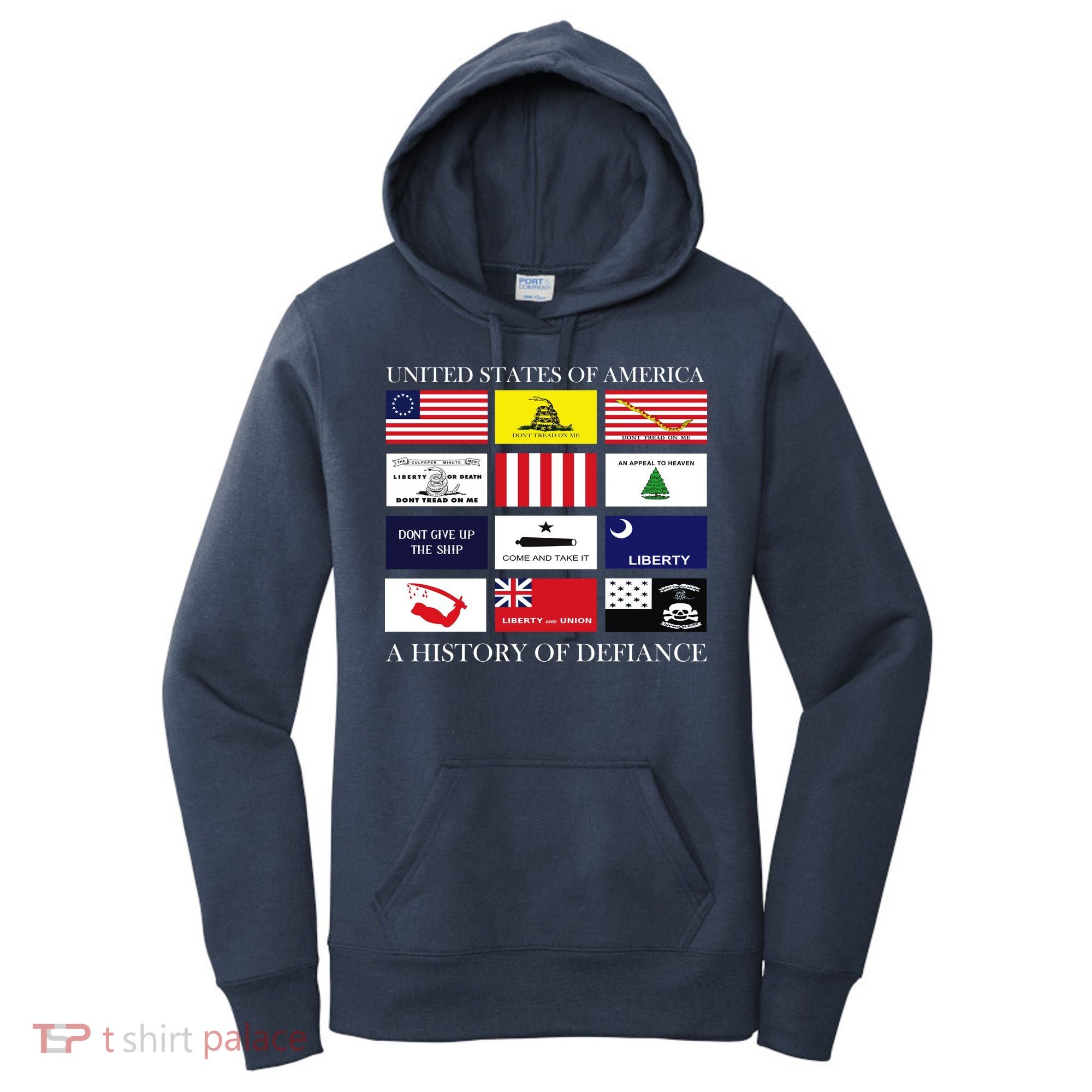 United States Of America A History Of Defiance  Women's Hoodie