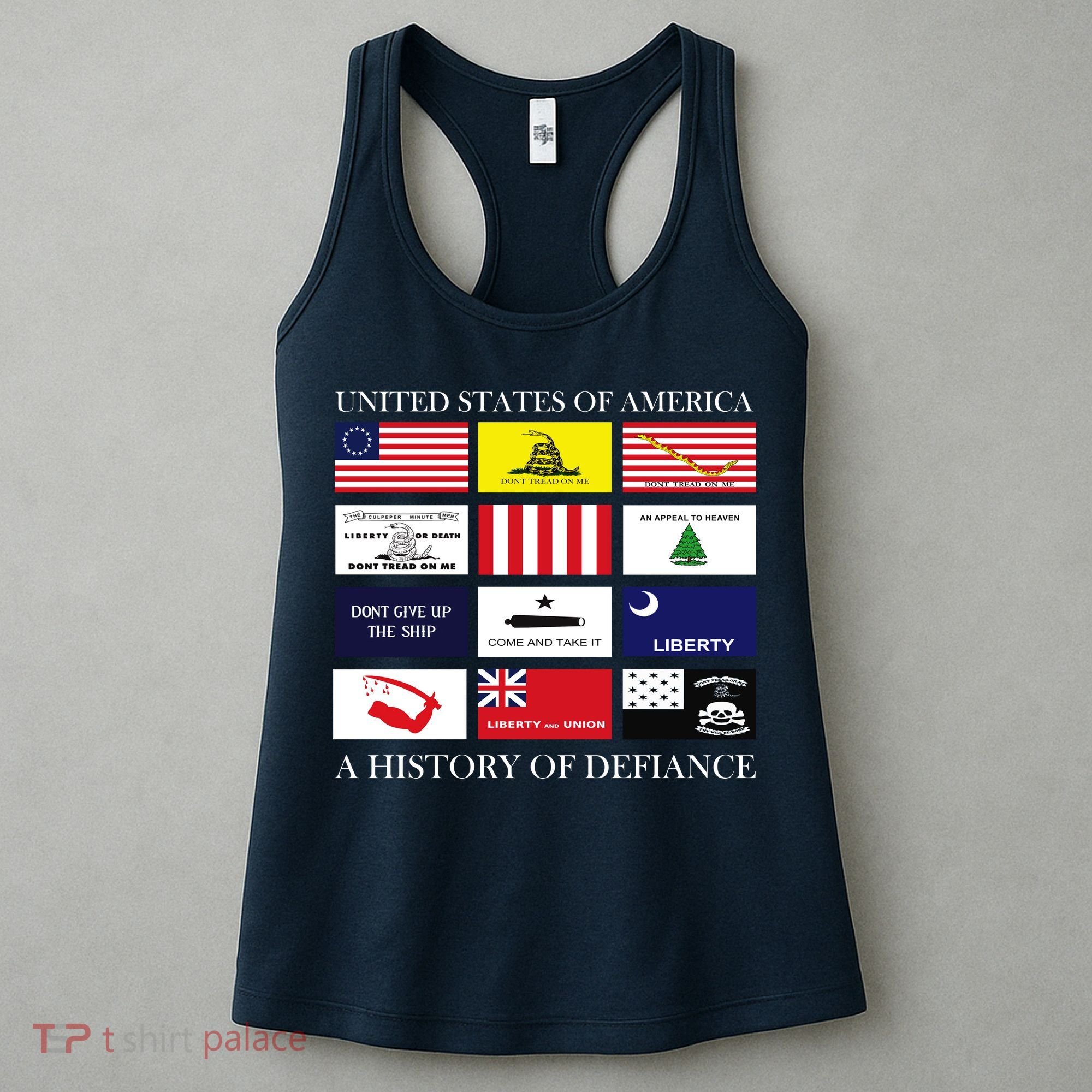 United States Of America A History Of Defiance  Women's Tank Top