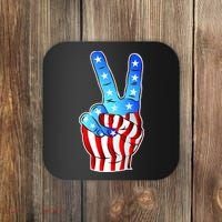 United States of America Peace Flag Stars Coaster thumb 0