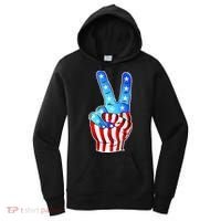 United States of America Peace Flag Stars Women's Hoodie thumb 0