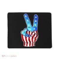 United States of America Peace Flag Stars Mousepad thumb 0