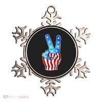 United States of America Peace Flag Stars Ornament thumb 0