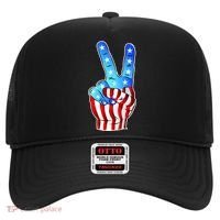 United States of America Peace Flag Stars Hat thumb 0