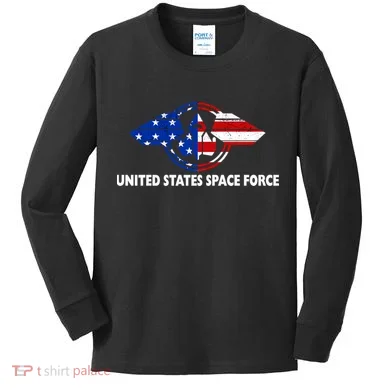 United States Space Force Kids Long Sleeve Shirt