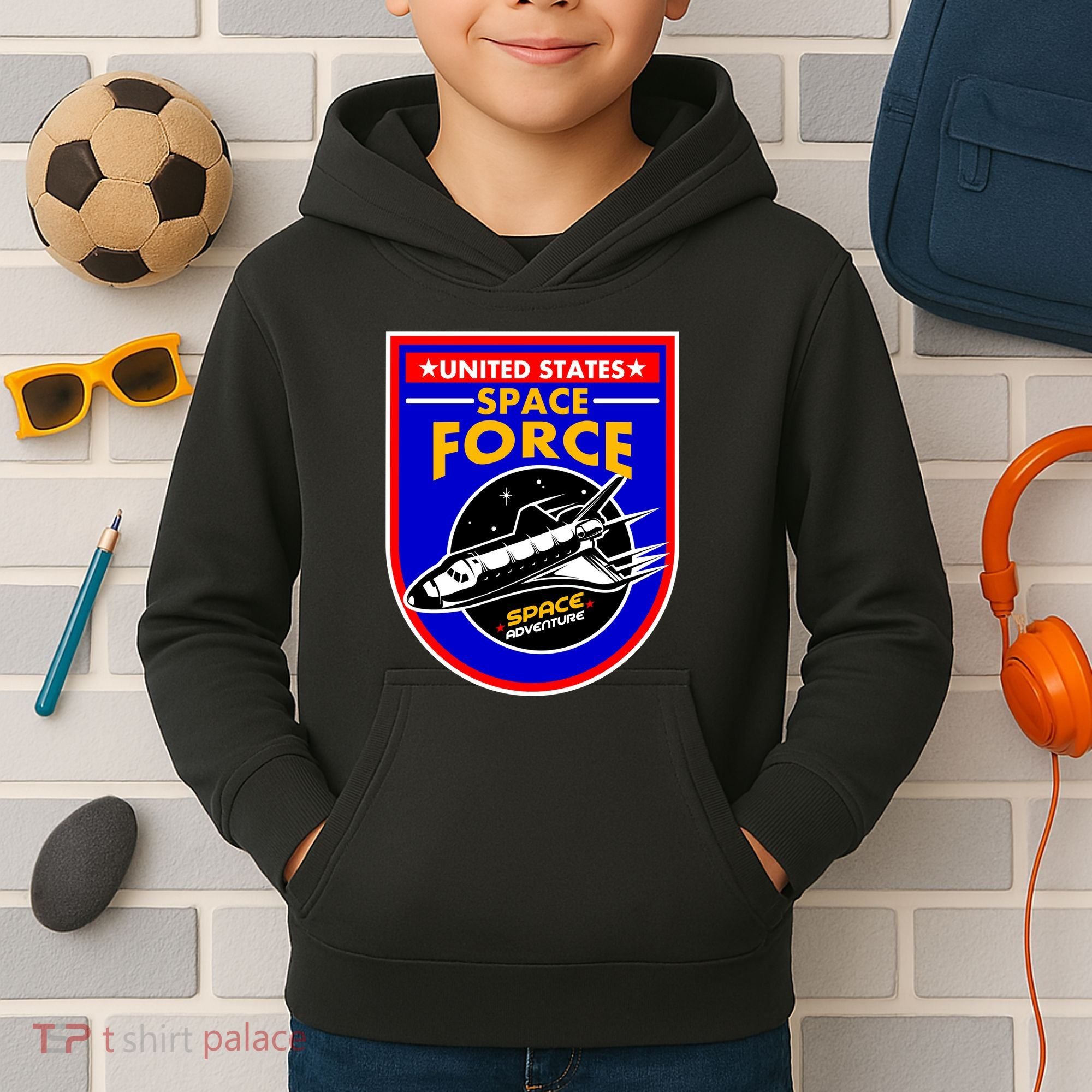 United States Space Force Adventure USSF Kids Hoodie