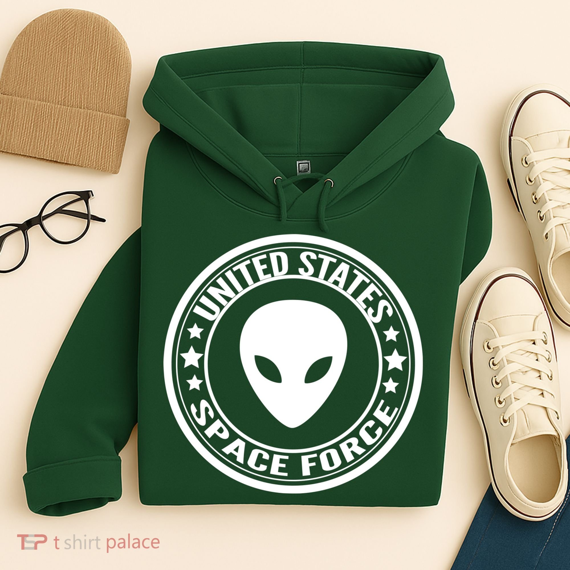 United States Space Force Alien Hoodie