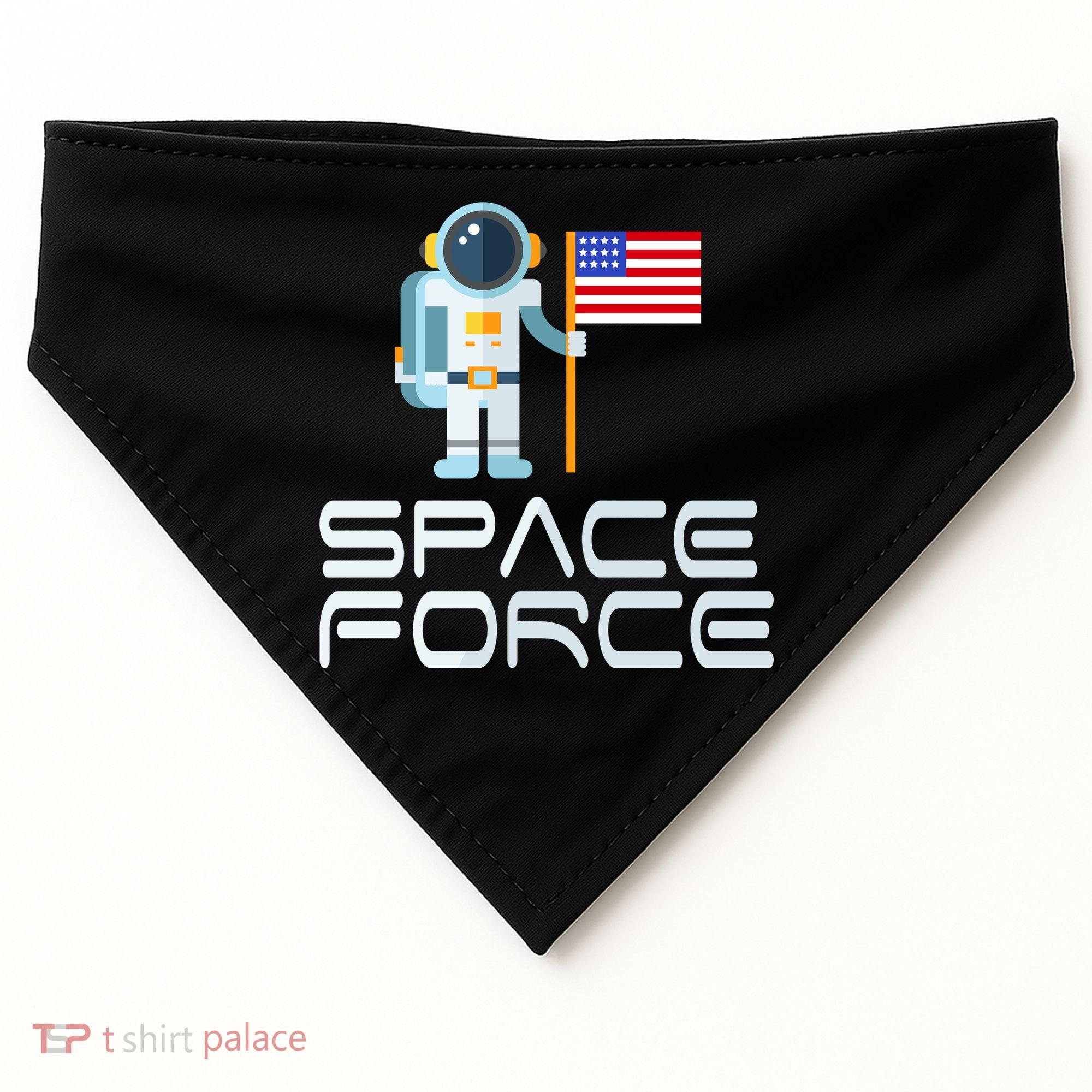 United States Space Force Astronaut Flag USA-Made Doggie Bandana