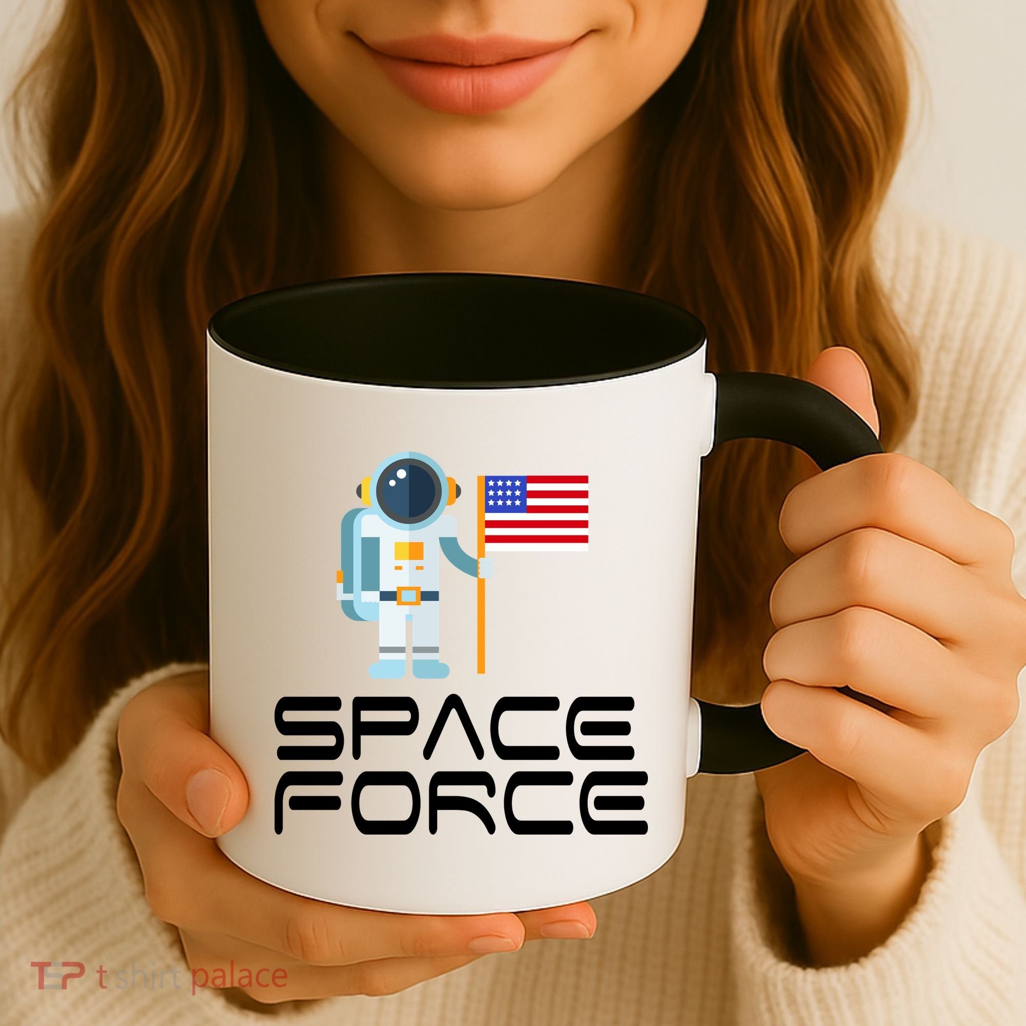 United States Space Force Astronaut Flag Coffee Mug