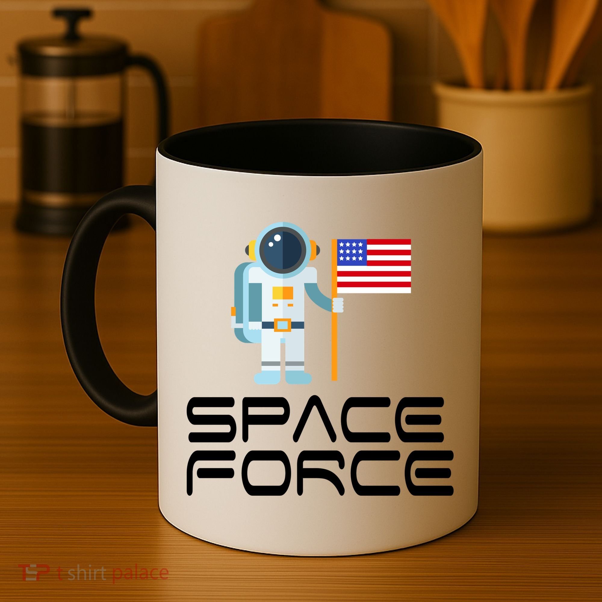 United States Space Force Astronaut Flag Coffee Mug