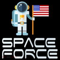 United States Space Force Astronaut Flag Ornament thumb 1