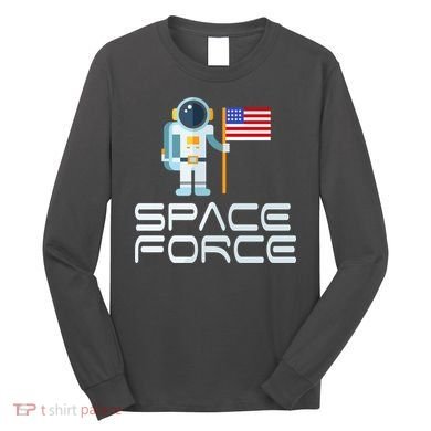 United States Space Force Astronaut Flag Long Sleeve Shirt