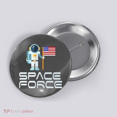 United States Space Force Astronaut Flag Button