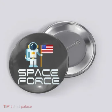 United States Space Force Astronaut Flag Button