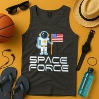 United States Space Force Astronaut Flag Tank Top thumb 4