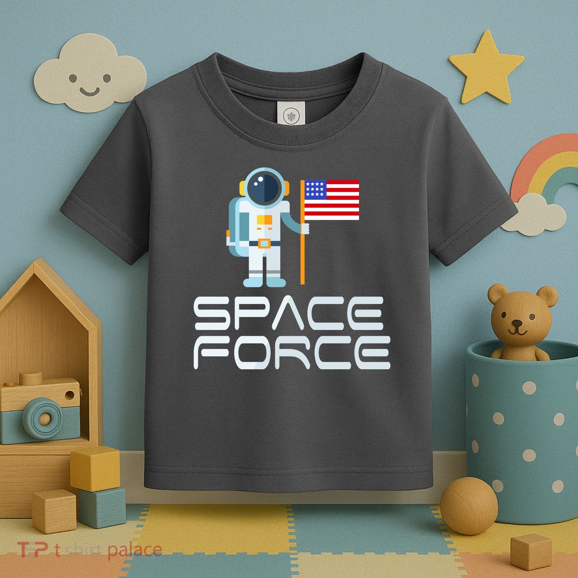 United States Space Force Astronaut Flag Toddler T-Shirt