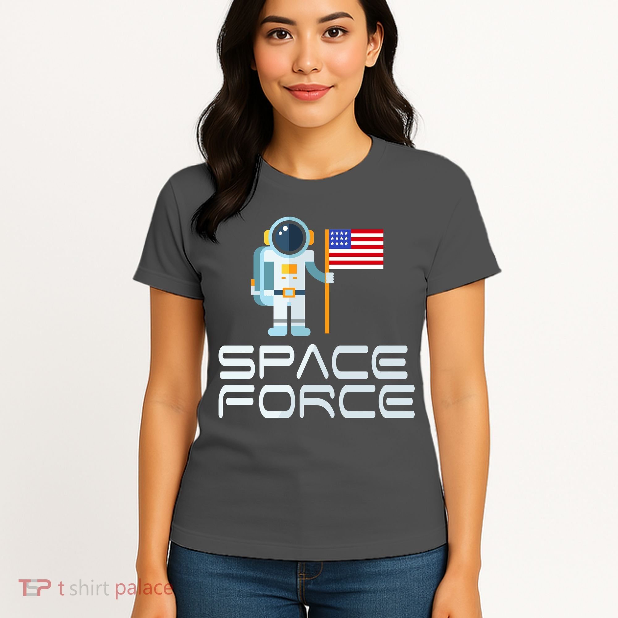 United States Space Force Astronaut Flag Women's T-Shirt