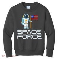 United States Space Force Astronaut Flag Kids Sweatshirt thumb 0