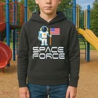 United States Space Force Astronaut Flag Kids Hoodie thumb 2